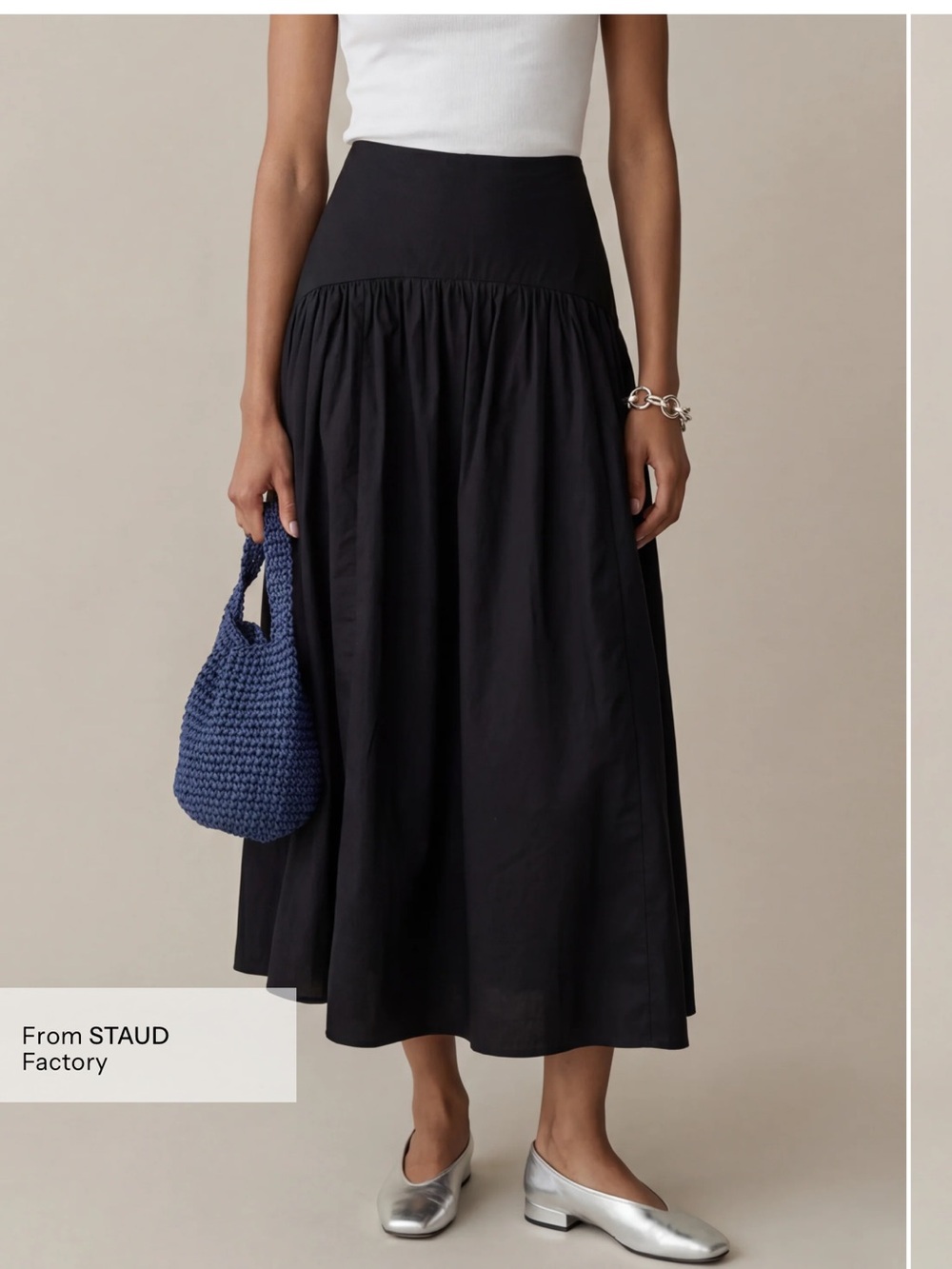 CAARA
Vashti Skirt  Black High-Waist Maxi Skirt
